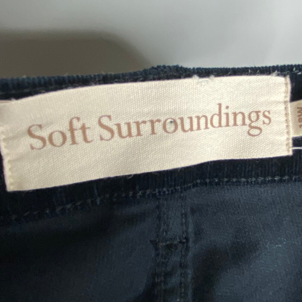 Soft Surroundings Womens Size 18W Black Corduroy Pants High Rise Stretch Plus - Picture 6 of 8